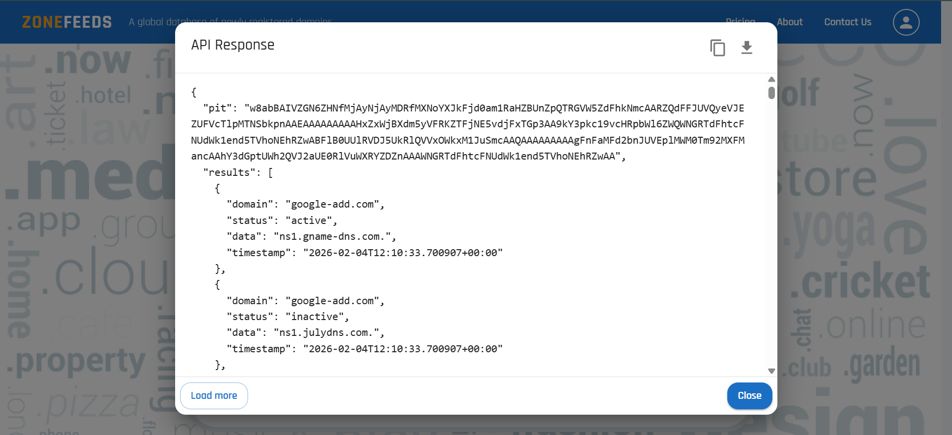 API-response