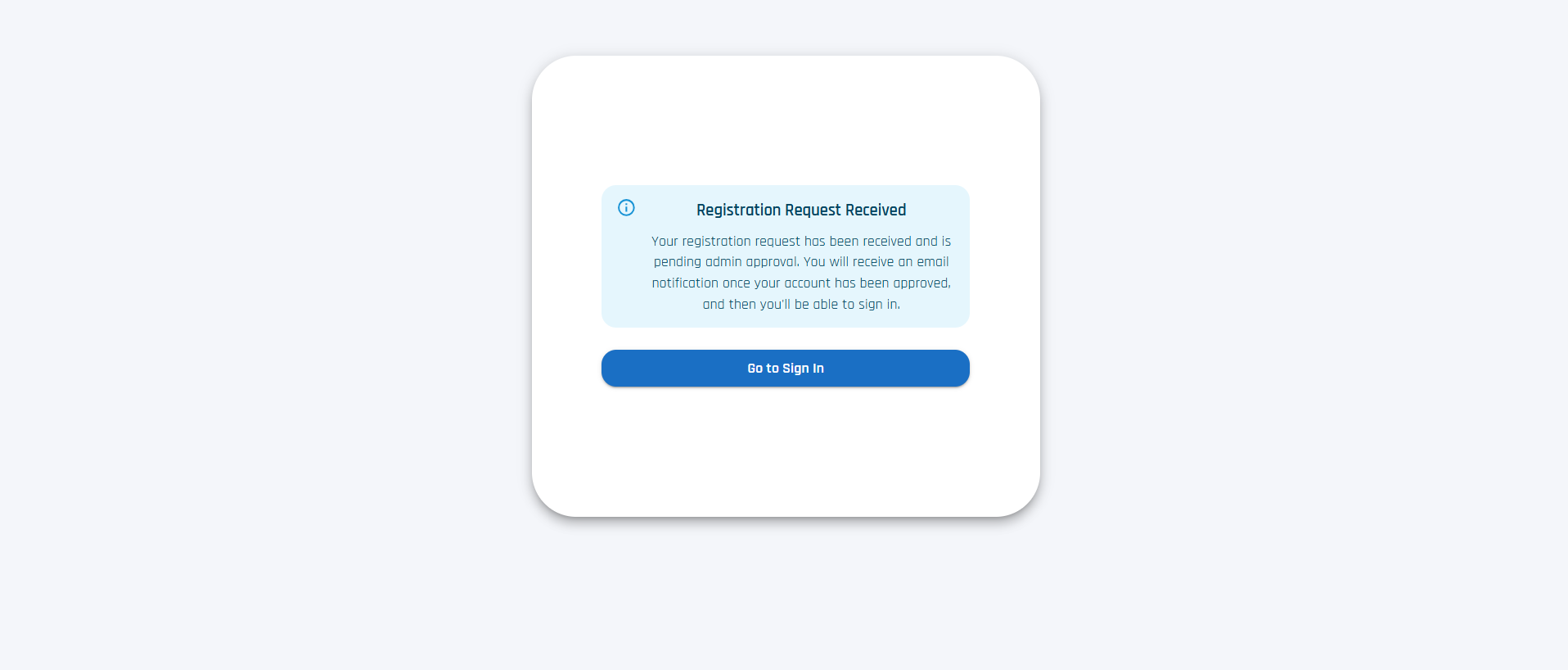 Registration Approval